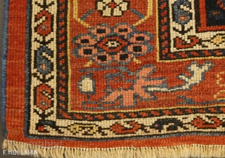 Antique Persian Bijar (Bidjar) Runner Rug, 19th Century,

260 × 120 cm (8' 6" × 3' 11"),


The soft rust-red plain field with single Blue and deep indigo large and hooked medallion at each  ...