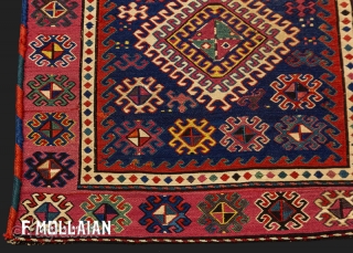 Antique Persian Shahsavan Rug, 1900-1920

130 × 50 cm (4' 3" × 1' 7")
                    