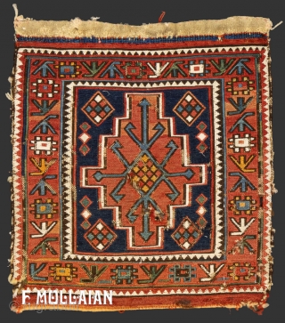 Antique Persian Shahsavan Rug, 1900-1920

40 × 35 cm (1' 3" × 1' 1")
                    