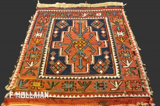 Antique Persian Shahsavan Rug, 1900-1920

40 × 35 cm (1' 3" × 1' 1")
                    