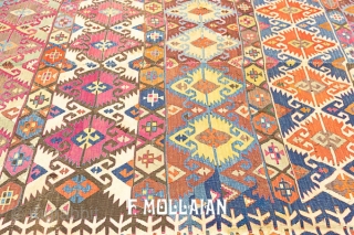 Beautiful Multi-Color Antique Turkish Anatolian Kilim, 1920-1950,


450 × 165 cm (14' 9" × 5' 4")                  