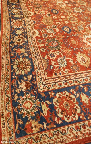 Gorgeous Antique Persian Mahal Ziegler Carpet, 19th Century,


400 × 380 cm (13' 1" × 12' 5")                 