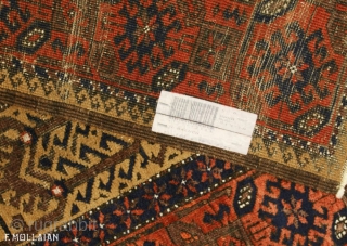 Antique Persian Baluch Mashad Rug, 1880-1900,

120 × 70 cm (3' 11" × 2' 3")
                   