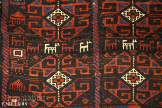 Baluch Antique Persian Rug, 1900-1920,

160 × 85 cm (5' 2" × 2' 9"),

Extra EU citizens/UE Companies: €1,434.43
                