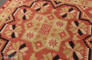 Beautiful Signed Antique Swedish Textile, 19th Century,


53 × 49 cm (1' 8" × 1' 7"),

Sign/Firma: THE END
Origin: Sweden
Material: Cotton
Production Style: Handmade Loom Woven          