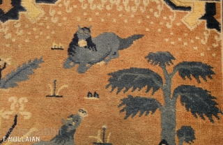 Antique Ningxia Chinese Rug, ca. 1880

212 × 129 cm (6' 11" × 4' 2")                   