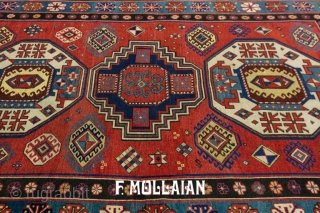 Antique Caucasian Kazak “Lori Pampak” Rug, 19th Century,

210 × 135 cm (6' 10" × 4' 5")                 