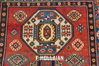Antique Caucasian Kazak “Lori Pampak” Rug, 19th Century,

210 × 135 cm (6' 10" × 4' 5")                 