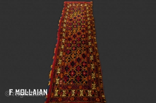 Antique Turkmen Torba Rug, 1880-1900,

120 × 32 cm (3' 11" × 1' 0")
                    