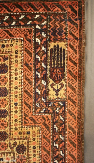 Amazing Persian Baluch Antique Rug n°:12644283, ca. 1900,

168 × 90 cm (5' 6" × 2' 11")                 