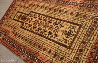 Amazing Persian Baluch Antique Rug n°:12644283, ca. 1900,

168 × 90 cm (5' 6" × 2' 11")                 