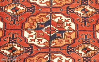 Beautiful Antique Turkmen Bukhara Antique Carpet, 1900-1920

333 × 225 cm (10' 11" × 7' 4")                  