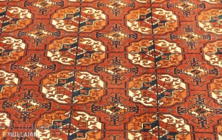 Beautiful Antique Turkmen Bukhara Antique Carpet, 1900-1920

333 × 225 cm (10' 11" × 7' 4")                  