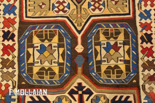Beautiful Borcialu Antique (Caucasian) Kilim Kalleh, ca. 1890,

435 × 134 cm (14' 3" × 4' 4")                 