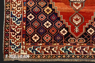 Beautiful Antique Caucasian Small Shirvan Rug, ca. 1900,

174 × 127 cm (5' 8" × 4' 2"),                 