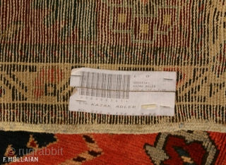 Antique Caucasian Kazak Adler Rug, ca. 1920

272 × 134 cm (8' 11" × 4' 4")                  