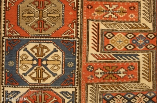 Antique Caucasian Kuba (Quba) Rug, ca. 1890

182 × 133 cm (5' 11" × 4' 4"), untouched and in an excellent condition.
            
