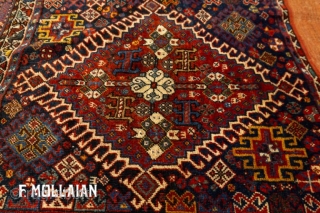 Antique Persian Kashkuli Rug, 1880-1900,

118 × 73 cm (3' 10" × 2' 4")                    