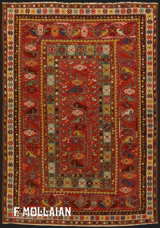 Antique Turkish Melas Rug, 19th Century

165 × 112 cm (5' 4" × 3' 8")
                   