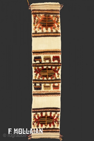 Special Antique Bakhtiari Kilim Rug, 1920-1950

148 × 32 cm (4' 10" × 1' 0")                   