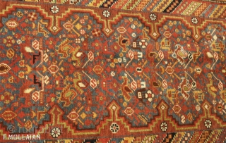 Antique Persian Khamse Rug, ca. 1900

233 × 121 cm (7' 7" × 3' 11")                   