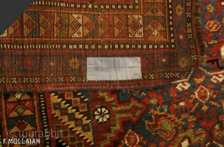 Antique Persian Khamse Rug, ca. 1900

233 × 121 cm (7' 7" × 3' 11")                   