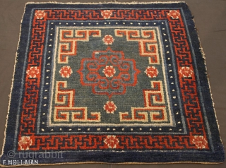 Lovely Antique Tibetan Rug, ca. 1900,

78 × 71 cm (2' 6" × 2' 3")                   