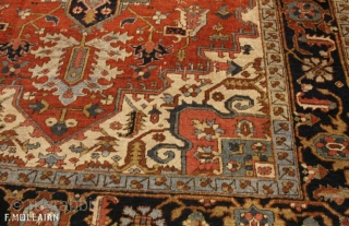 Lovely Antique Heriz Carpet, ca. 1900,

300 × 210 cm (9' 10" × 6' 10"),

                   