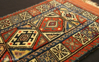 Antique Kurdish Rug, ca. 1920,

70 × 36 cm (2' 3" × 1' 2"),                    