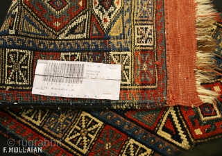 Antique Kurdish Rug, ca. 1920,

70 × 36 cm (2' 3" × 1' 2"),                    