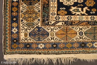 Beautiful Antique Caucasian Perpedil Rug, 1900-1920,
162 × 128 cm (5' 3" × 4' 2")
                   