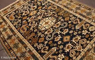 Beautiful Antique Caucasian Perpedil Rug, 1900-1920,
162 × 128 cm (5' 3" × 4' 2")
                   