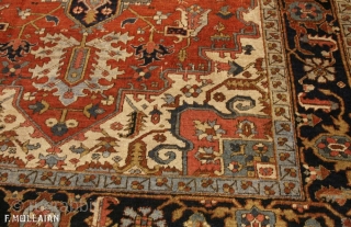 Beautiful Antique Persian Heriz Carpet, ca. 1900
300 × 210 cm (9' 10" × 6' 10")

Extra EU citizens/UE Companies: €1,631.15              