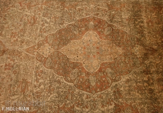 Silk Antique Persian Kashan Mohtasham Rug, ca. 1900

209 × 126 cm (6' 10" × 4' 1")                 