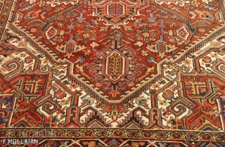 Beautiful Antique Persian Heriz Carpet, ca. 1920
347 × 245 cm (11' 4" × 8' 0")

The price for Extra EU: €1,385.25             