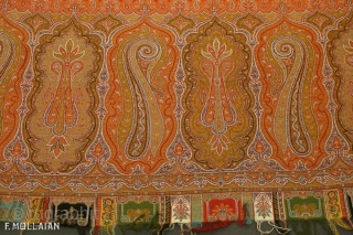 Beautiful Large Antique Indian Kashmir Textile, ca. 1900

310 × 162 cm (10' 2" × 5' 3")                 