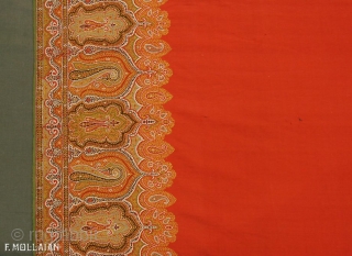 Beautiful Large Antique Indian Kashmir Textile, ca. 1900

310 × 162 cm (10' 2" × 5' 3")                 