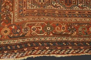 Lovely Antique Persian All-Over Afshari Rug, ca. 1880,
179 × 132 cm (5' 10" × 4' 3")
                 