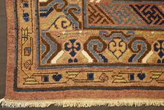 A Lovely Large Antique Khotan Carpet, 1880-1900,

300 × 145 cm (9' 10" × 4' 9"),


Although not very expensive this Khotan that measures 300 × 145 cm (9′ 10″ × 4′ 9″) knotted  ...