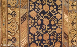 A Lovely Large Antique Khotan Carpet, 1880-1900,

300 × 145 cm (9' 10" × 4' 9"),


Although not very expensive this Khotan that measures 300 × 145 cm (9′ 10″ × 4′ 9″) knotted  ...