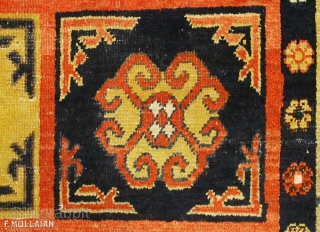 Amazing Antique Khotan Carpet, ca. 1920,
330 × 160 cm (10' 9" × 5' 2"),

The price for Extra EU citizens/UE Companies: €1,598.00             