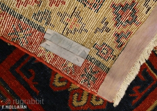 Amazing Antique Khotan Carpet, ca. 1920,
330 × 160 cm (10' 9" × 5' 2"),

The price for Extra EU citizens/UE Companies: €1,598.00             