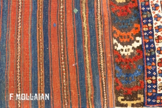 Beautiful Antique Kurdo Persian Rug, 19th Century

110 × 52 cm (3' 7" × 1' 8")                  