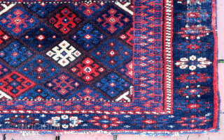 Jaff Kurd Bag Face-- approx 14 × 23”


Plush little piece with memling brocade. Interest in tribal textiles eventually compelled JD to seek things other than Baluch.

Ex James Douglas personal collection. Mr. Douglas  ...