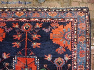 Tribal Kharaghan--  4 ft 9 inches x 9 ft 3 inches. This rug was sold to me as Bahktiari-Luri. But I don't think that is correct. Dyes and design are dead  ...