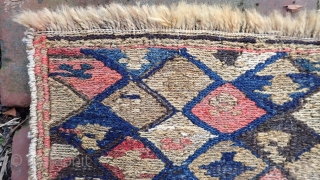 Shahsavan Chanta-- Circa 1900 or older. 11 x 11 inches.South Caucusus. Brown is undyed wool. Rare. Very good condition. $10 Domestic shipping.

One of several pieces recently acquired, an old cache from a  ...
