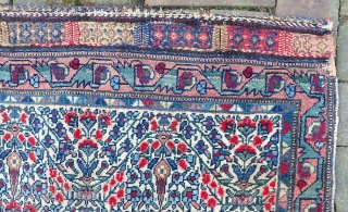 Afshar Bag Face-- Circa 1900 or older. 22 x 35 inches. Large saddle bag with fine elaborate brocade. Very good condition. $15 Domestic shipping.

Call rob for in hand condition report   