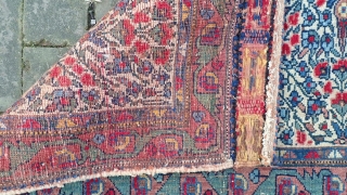 Afshar Bag Face-- Circa 1900 or older. 22 x 35 inches. Large saddle bag with fine elaborate brocade. Very good condition. $15 Domestic shipping.

Call rob for in hand condition report   