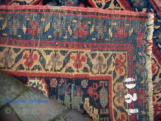 Kurd? S. Persian?-- 24 x 35 inches. We acquired a pile of small tribal rugs. All as-found. I will post 6 per day until they are gone.

Great colors. Great pile but attrition  ...