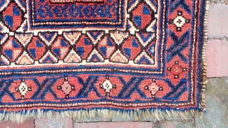 Large Kurd Bag Face-- 29 x 27. Interesting composition with small botehs in the center. Plush Kurdish wool and lovely soft colors.
CONDITION: Very good.  Please see all photos. US Shipping: $15  ...